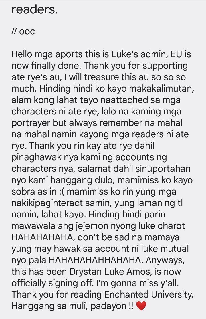 _lukeamos's tweet photo. hello readers, thank you sa pagsama samin hanggang dulo. MAHAL NAMIN KAYOOO SO MUUUUUUCHHH !! ❤️ https://t.co/VVX77RI5L4
