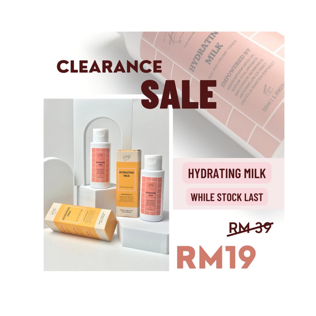 prettysure_ofcl's tweet photo. Our Hydrating Milk toner is on clearance sale!!! While stock last.
Grab yours now on our Shopee or Website.

Shopee: https://t.co/fhPDC6Hxlv https://t.co/S813c0kjlL