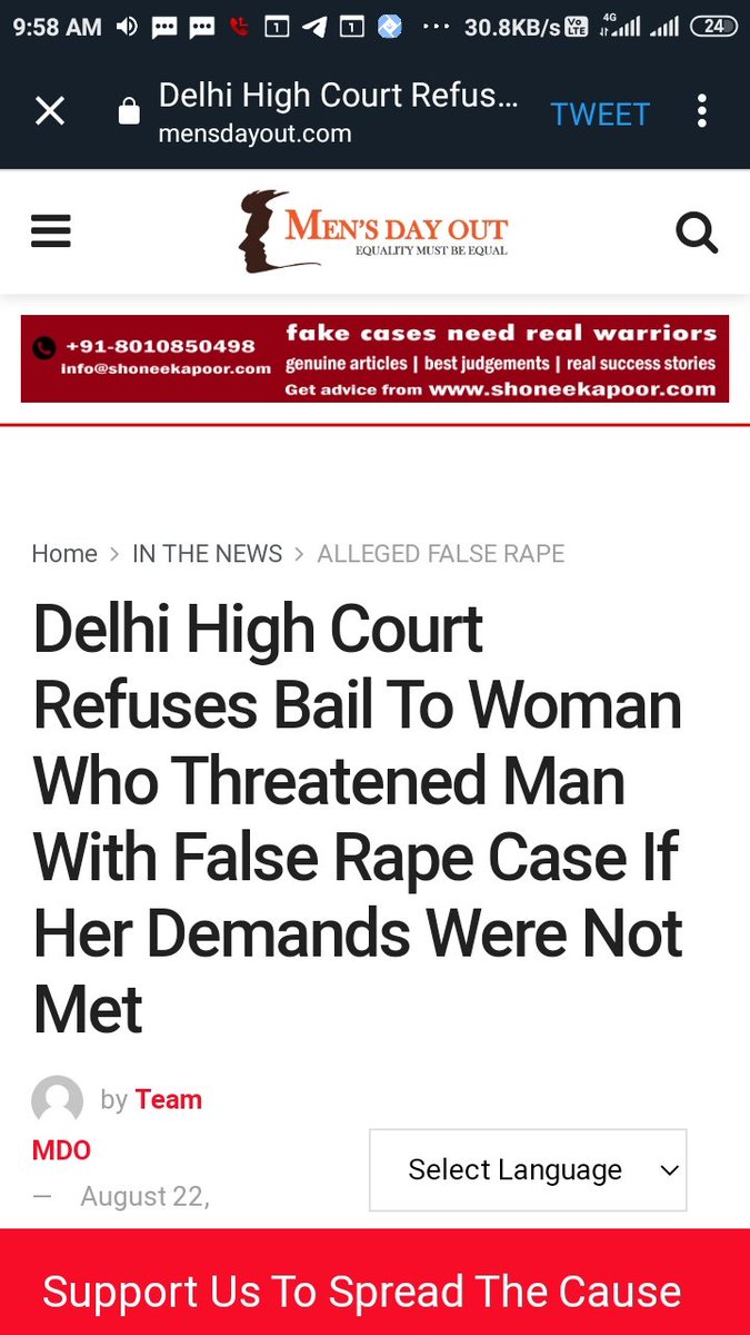 sourabhsiff's tweet photo. A silver lining...
But still w@men filling #falsecases will not learn, so we men will keep raising our voice in front of indian judiciary. #MenAreStrong
@PMOIndia @HMOIndia @AnubhavMohanty_ @realsiff @Ambar_SIFF_MRA @aajtak @ZeeNews @FoxNews @save_abuse @pahadi005 @AnilMurty https://t.co/6N4imAjyOK
