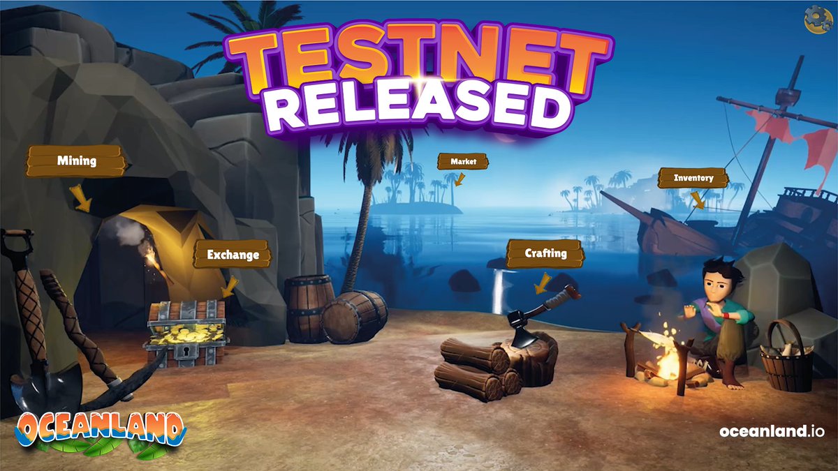 We are delighted to announce #Oceanland #testnet launch🎉
Check out our #gameplay and report the #bugs you found on our Discord channel for a chance to earn bounties!💰

TestNet Link: testnet.oceanland.io
Discord Link: discord.gg/e5Yzhff9