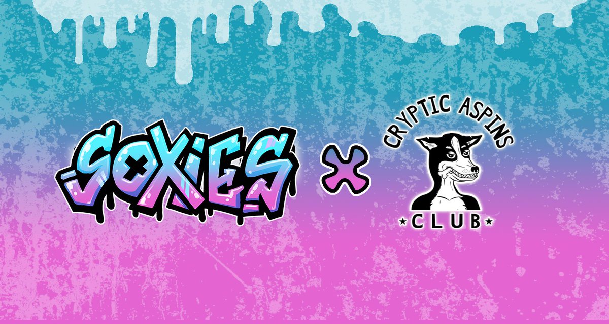 Official Collaboration with @soxies_io 
Giveaways 2 NFT's Now!
Follow, Join on discord &amp; Comment wallet address!
CrypticAspins:
discord.gg/VUxKu28NJF
Soxies:
discord.gg/jXCVq4rA

Opensea:
opensea.io/collection/cry…

#nft #NFTPH  #NFTcollections #NFTCommunity #NFTcollectibles