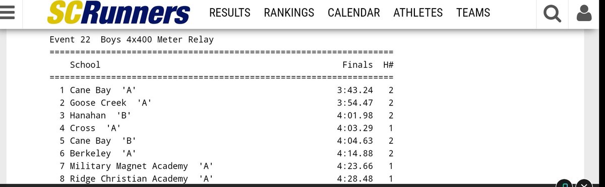 kymani_clary's tweet photo. Cane Bay Invitational #2 3-30-22
Events:
3rd leg in 4*400 Relay- 3:54.47
800m - 2:21.28
#Sprints #TripleJump #HighJump #800m #400m #4by800mRelay #Fly #TrackandField #TrackLife #GooseCreekHS #8thGrade #VarsityTrackandField #USATF #SouthCarolina https://t.co/JaVY3aMX79