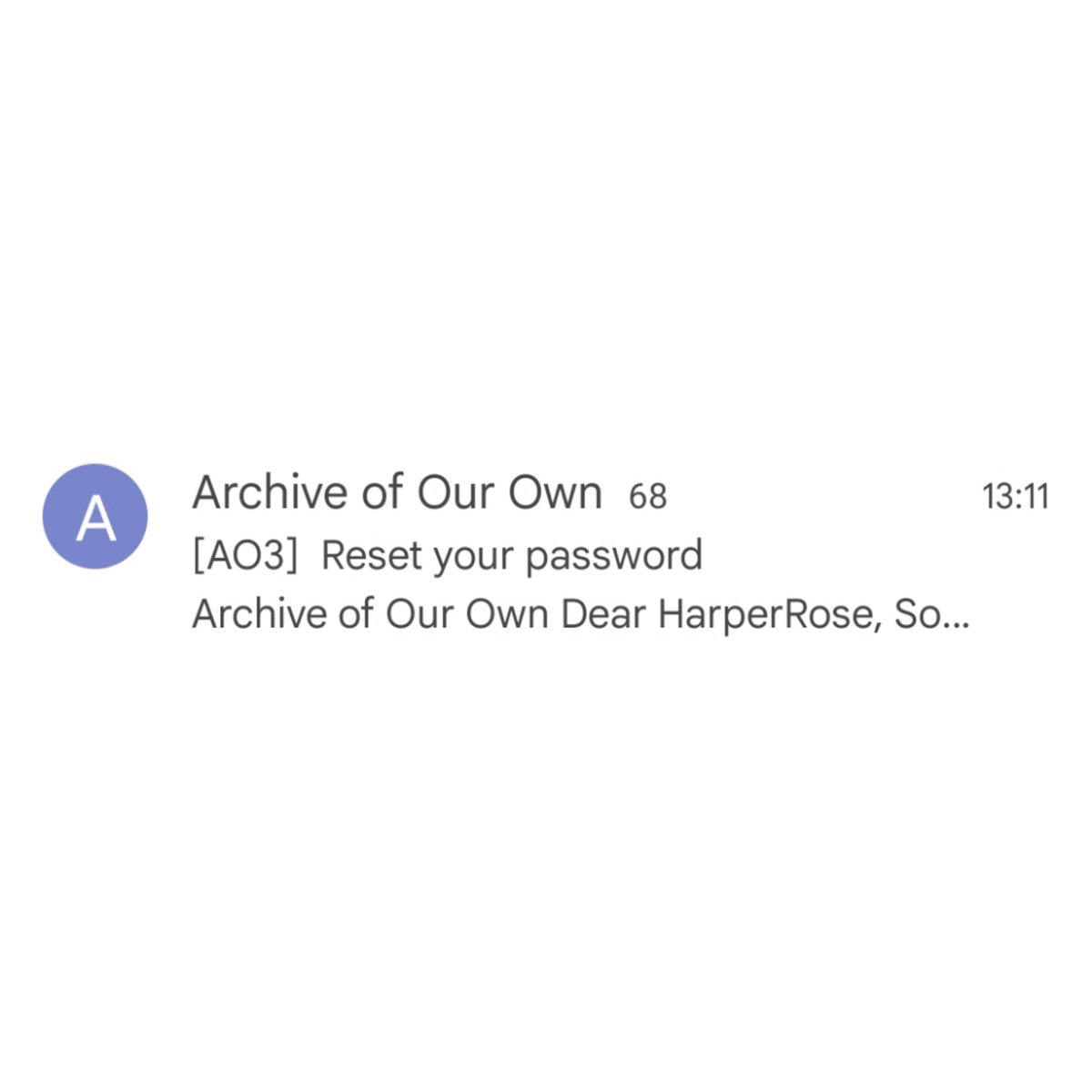 Harperiswriting's tweet photo. Some level 1 hacker obviously tried to hack my #ao3 account... 68 times.
How bored can you be?
#iamwriting #hackingfordummies #WritingCommunity https://t.co/FgtRr61im4