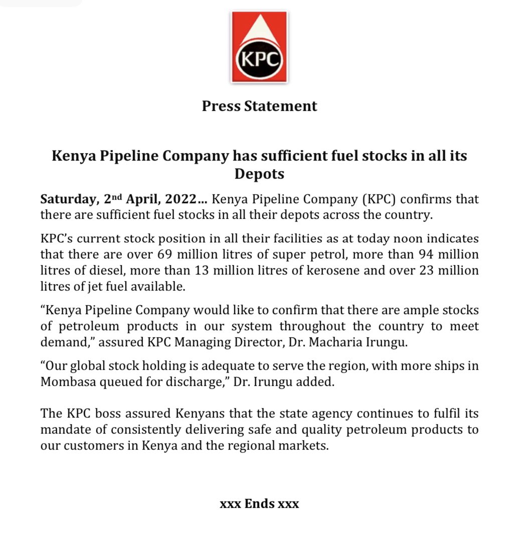 kenyapipeline's tweet photo. https://t.co/z29kWtw8YN