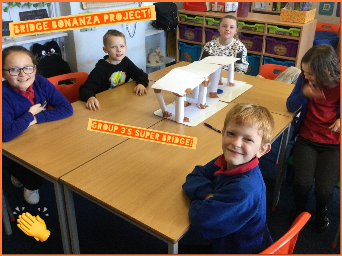 PPS_Eira's tweet photo. Here are the final bridges β¦ πππ Ardderchog/excellent work guys! We had ups and downs, but they did it! #DosbarthEira @Phip_Primary #phipstem https://t.co/aPzYOnxWVX