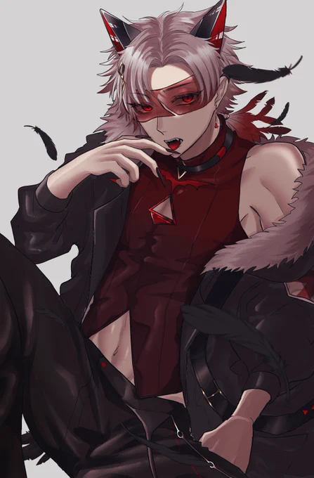 #KuzuArt 
グラス&羽あり 