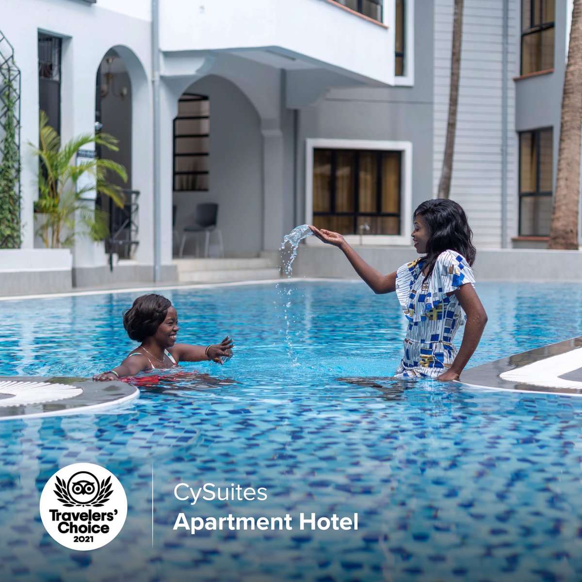 CysuitesHotel's tweet photo. Take that hat off and dive to our heated swimming pool to celebrate the long weekend. 🙌🏻🌊
Enjoy our heated swimming pool @Kes.1,000/session or @Kes 10,000 monthly
📞 0712101222
✉️ reservations@cysuites.com
#Pooltime#swimming #swimmingwear #swimmingpoolparty #swimmingclass https://t.co/ppXNYCA4vJ