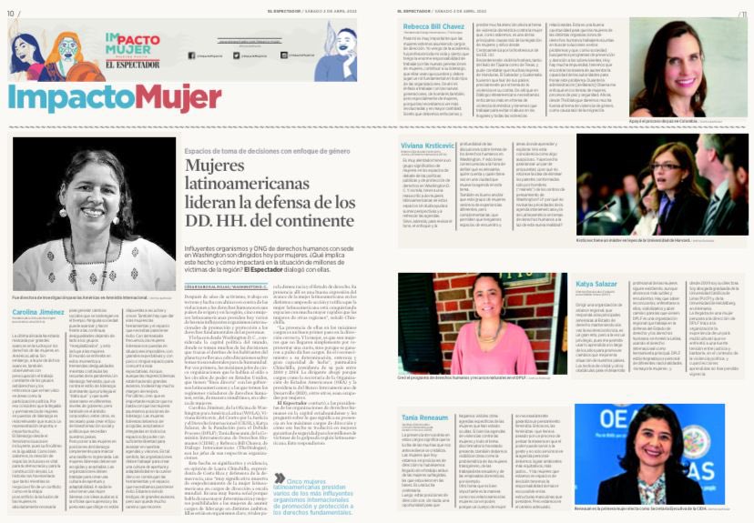 GomezMarcos's tweet photo. Después de años de activismo, trabajo en terreno y lucha con ahínco en contra de las violaciones a ddhh en sus países de origen, 5 mujeres latinoamericanas presiden hoy varios de los más influyentes organismos de promoción y protección a los derechos fundamentales de las personas https://t.co/Xhz8pIW970