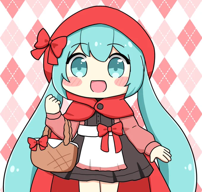 赤ずきんミクさん✨ 