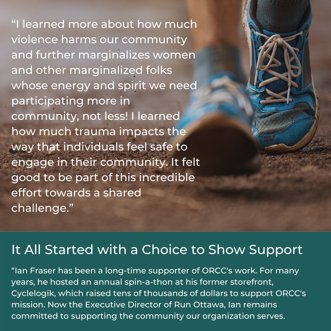 ORCCsupports's tweet photo. Over the 31 days of March, Ian Fraser, Executive Director of Run Ottawa, ran 10 km/ day. Through rain, sleet, sun, and snow, he showed up. His dedication and consistent efforts raised $4431.01 for group counselling services at ORCC! Thanks so much, Ian!
#strides4ORCC #community https://t.co/wPKTgkY7FC