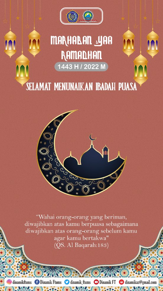 Selamat menunaikan ibadah puasa 1443 H.
