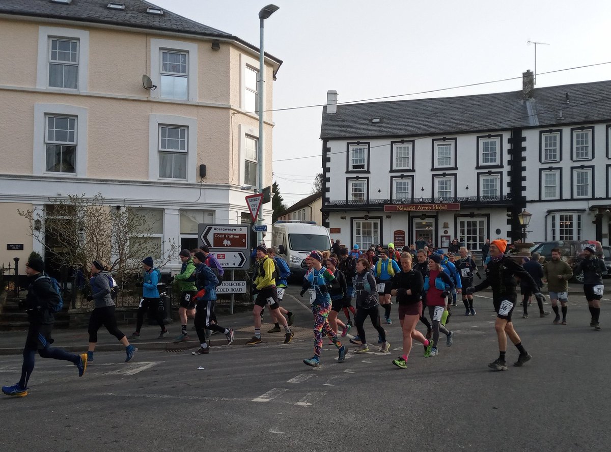 Start of Devil's Staircase Ultra Trail Race today #llanwrtydwells #Ultra2022 #running