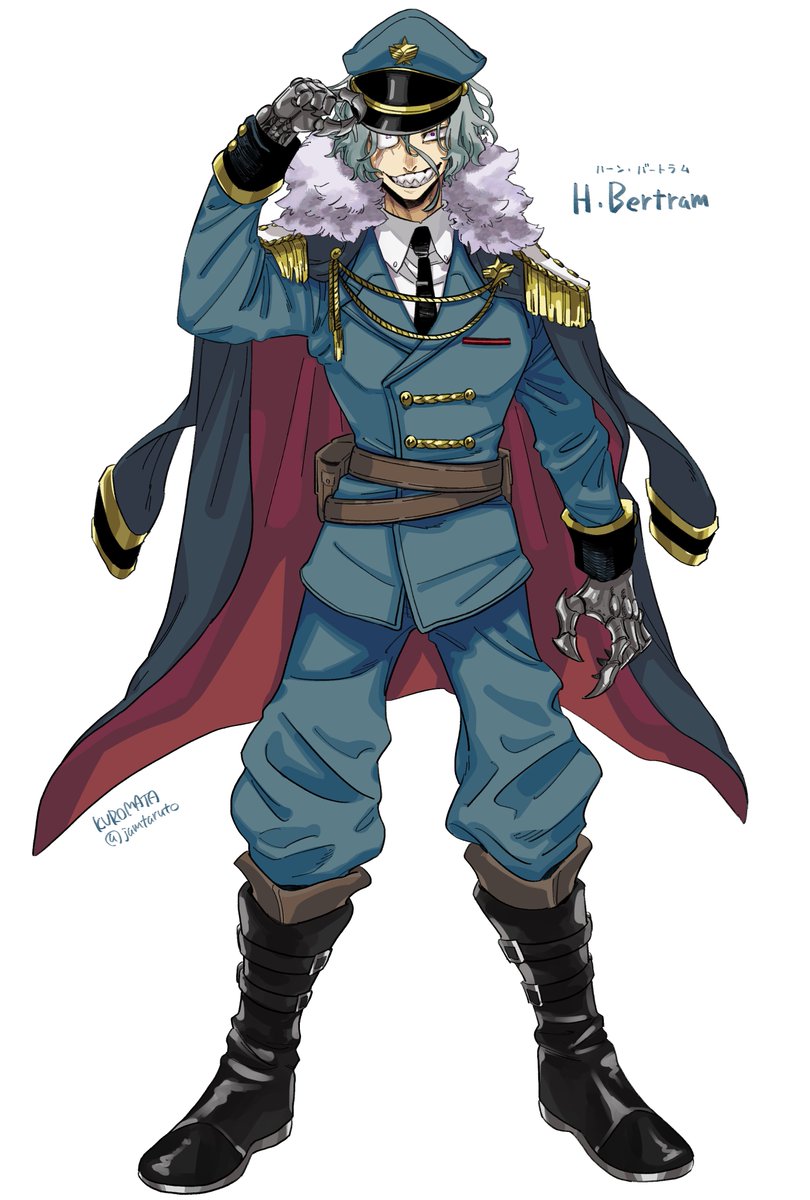 「探索者 「H・バートラム」で行ってきました!HO2の武力国家の将軍。大体こいつの」|クロマタ🦕のイラスト