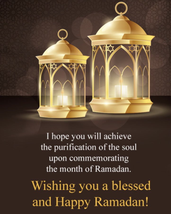 ameashlim's tweet photo. Ramadan Mubarak to all Muslims near and far. Wishing you and your family a peaceful Ramadan. https://t.co/sXaBRqyl7l