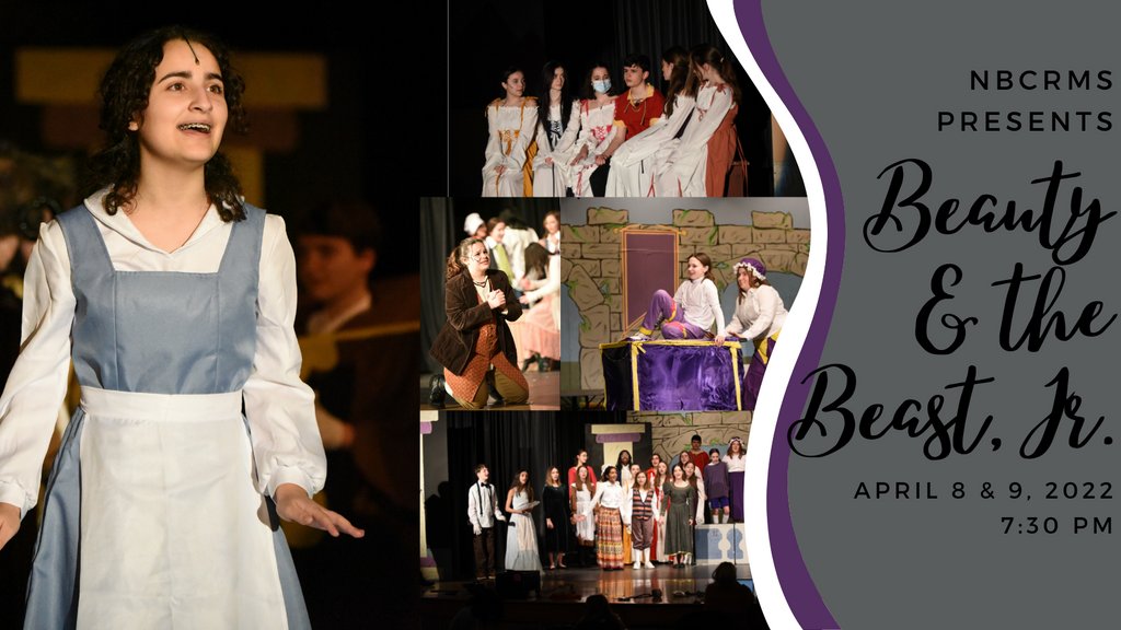 NBC_MSyearbook's tweet photo. Join us for an enchanted evening at the Middle School on April 8 and 9, 2022 at 7:30 pm. ⁠
⁠
Tickets will be sold at the door starting at 6:30 pm, and doors will open at 7 pm.  $8 for adults and $5 for seniors and students with IDs. Exact change is appreciated. https://t.co/IT9ptPLpVu