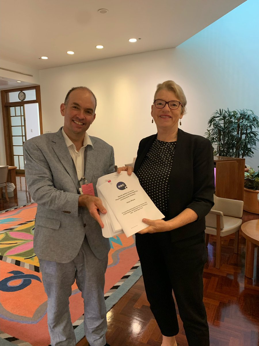 Thanks so much <a href="/BoydFraser1/">Boyd Fraser</a> for also valuing physios and allied health in nursing homes. And you’re so right that we need mandated minimums to stop the #deathofalliedhealth That’s why 20000 to date have signed our petition lodged by Senator Rice alliedagedcare.com.au/doac
