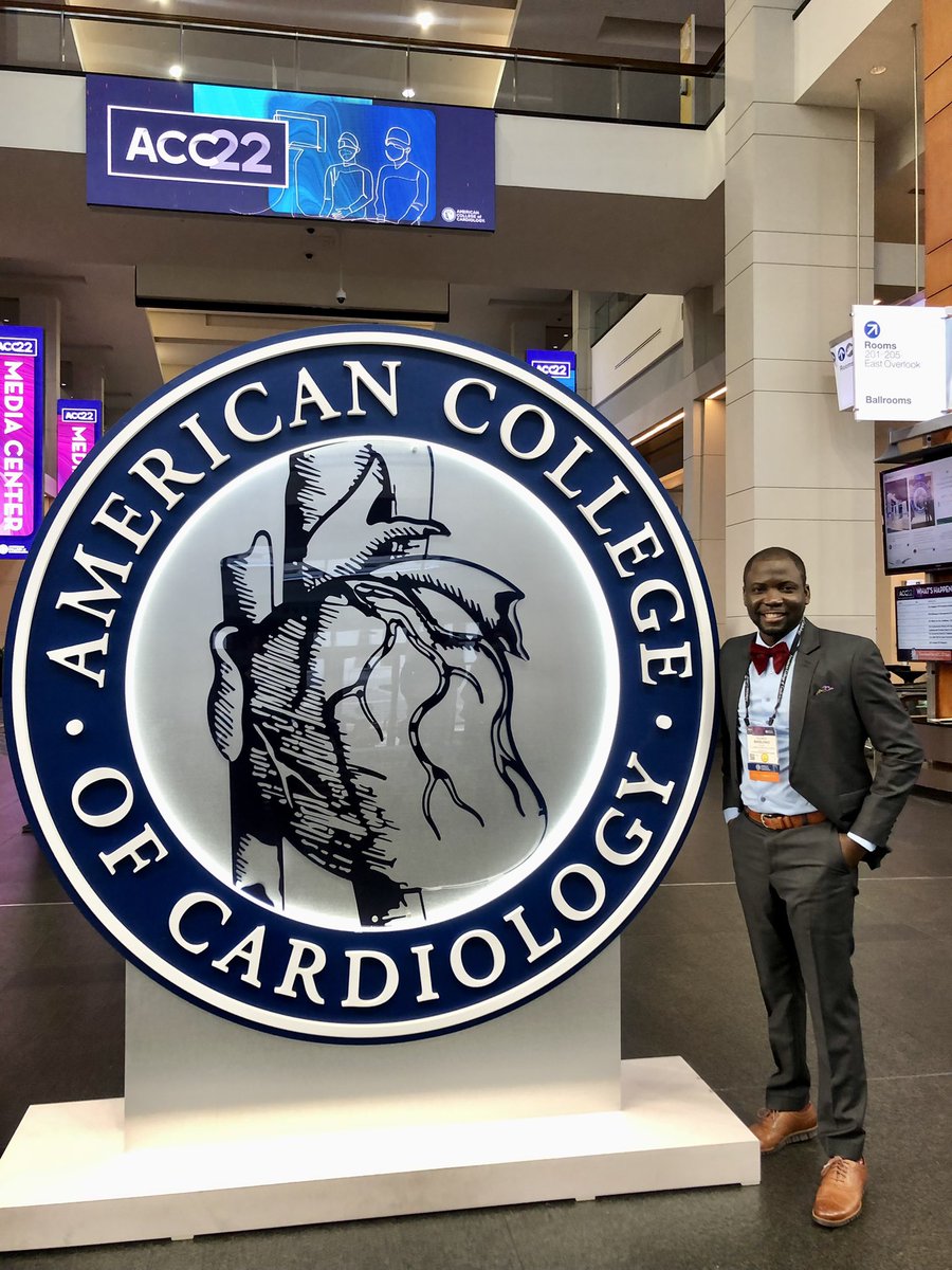 Grateful! 🙏🏾
<a href="/ACCinTouch/">American College of Cardiology</a> #TheFaceOfCardiology