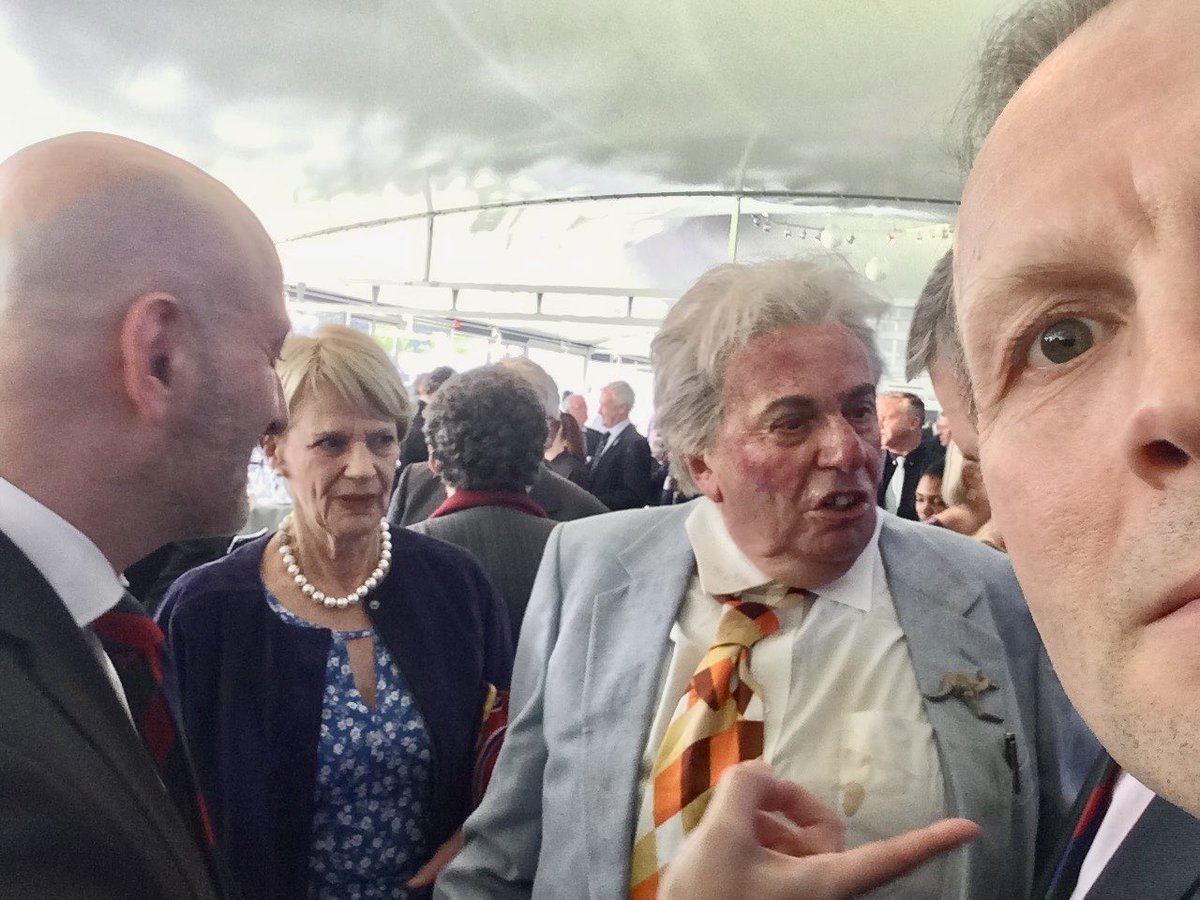 paulrobin164's tweet photo. ⁦@SaturdayKitchen⁩ Matt, I was honoured to meet Barry at a charity event where as Sir Les he was interviewed by ‘Parky’. Unforgettable. I’m the baldy on the left! Paul https://t.co/WVuUUZIPYR
