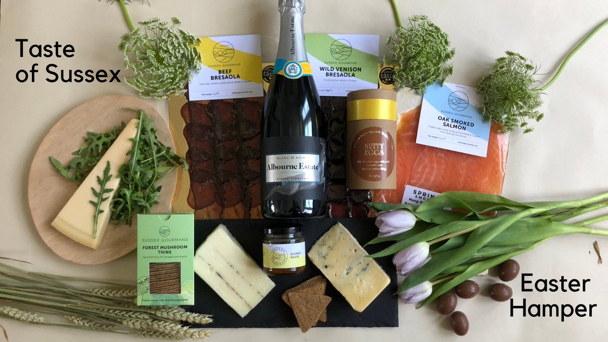 The Sussex Gourmand Easter Hamper has landed. Perfect for foodies, every delicious, award-winning product is made in Sussex using traditional methods.
Order online at sussexgourmand.com