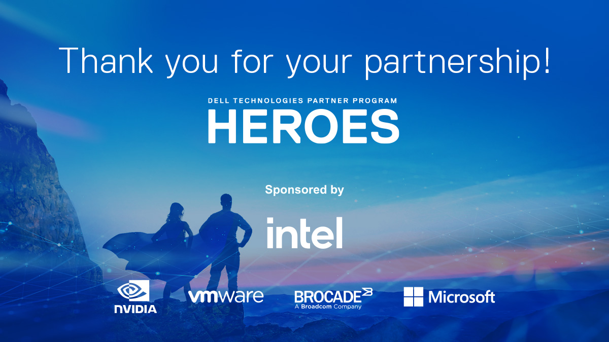 DellTechPartner's tweet photo. Heroic #SuperHeroSaturday to welcome Microsoft and to thank all #DellTechHeroes sponsors for their amazing partnership! @intel @nvidia @vmware @brocade @microsoft. Learn more details by logging in here https://t.co/EjXMjwnA3u https://t.co/ztbEMjc0hm