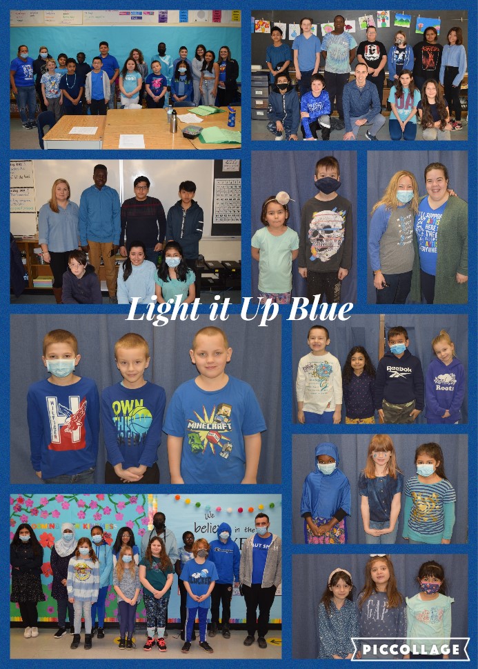Mepham2M's tweet photo. "Lighting it Up Blue" for Autism Awareness @RosevillePSWind @tkmaccers https://t.co/1AsumavHcZ