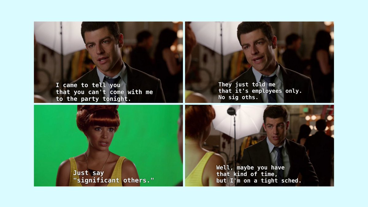 WhosThatGirlPod's tweet photo. We're still in shock Schmidt didn't get caught and while we didn't like him at times, "No sig oths" had to be our #Schmidtism on this episode of #WhosThatGirlPod
#newgirlfox #tvshowrecap #newgirlpodcast #podcast #newgirl #sigoths #nerd #schmidt #cece #hannahsimone #maxgreenfield https://t.co/3M0DmDbFAT