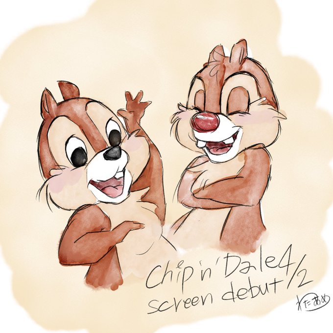 チップとデールのtwitterイラスト検索結果