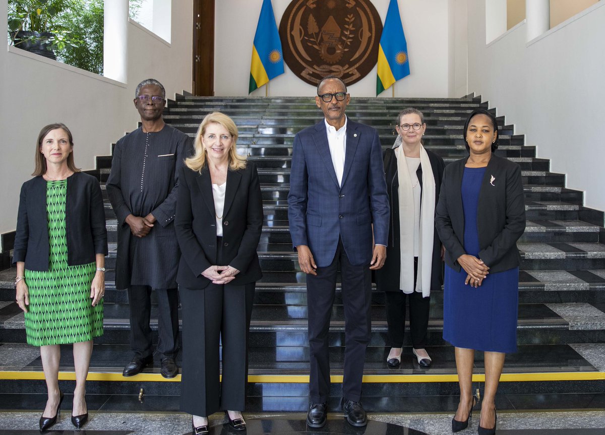 Today at Urugwiro Village, President Kagame received <a href="/unicefchief/">Catherine Russell</a> Catherine Russell, Executive Director of <a href="/UNICEF/">UNICEF</a> for discussions on ongoing and future projects aimed at the betterment of Rwandan children’s health and well-being.