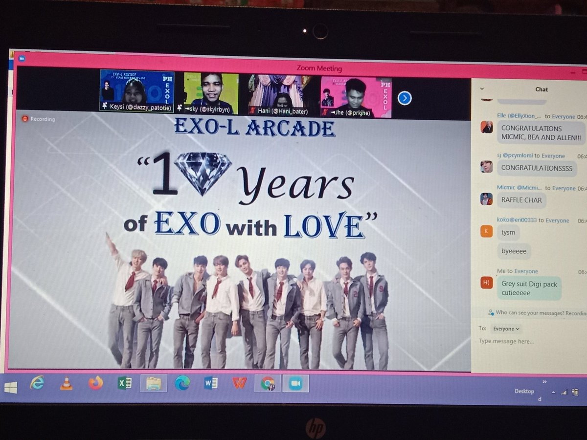 Lovelight_6104's tweet photo. First ever zoom with #EXOLs and it was worth it and super fun💛 Thank you everyone

#EXOLARCADE #1ΞX0 #EXO #10YearsofEXOwithLOVE @weareoneEXO @EXOLArcade https://t.co/7ygs9SuGts
