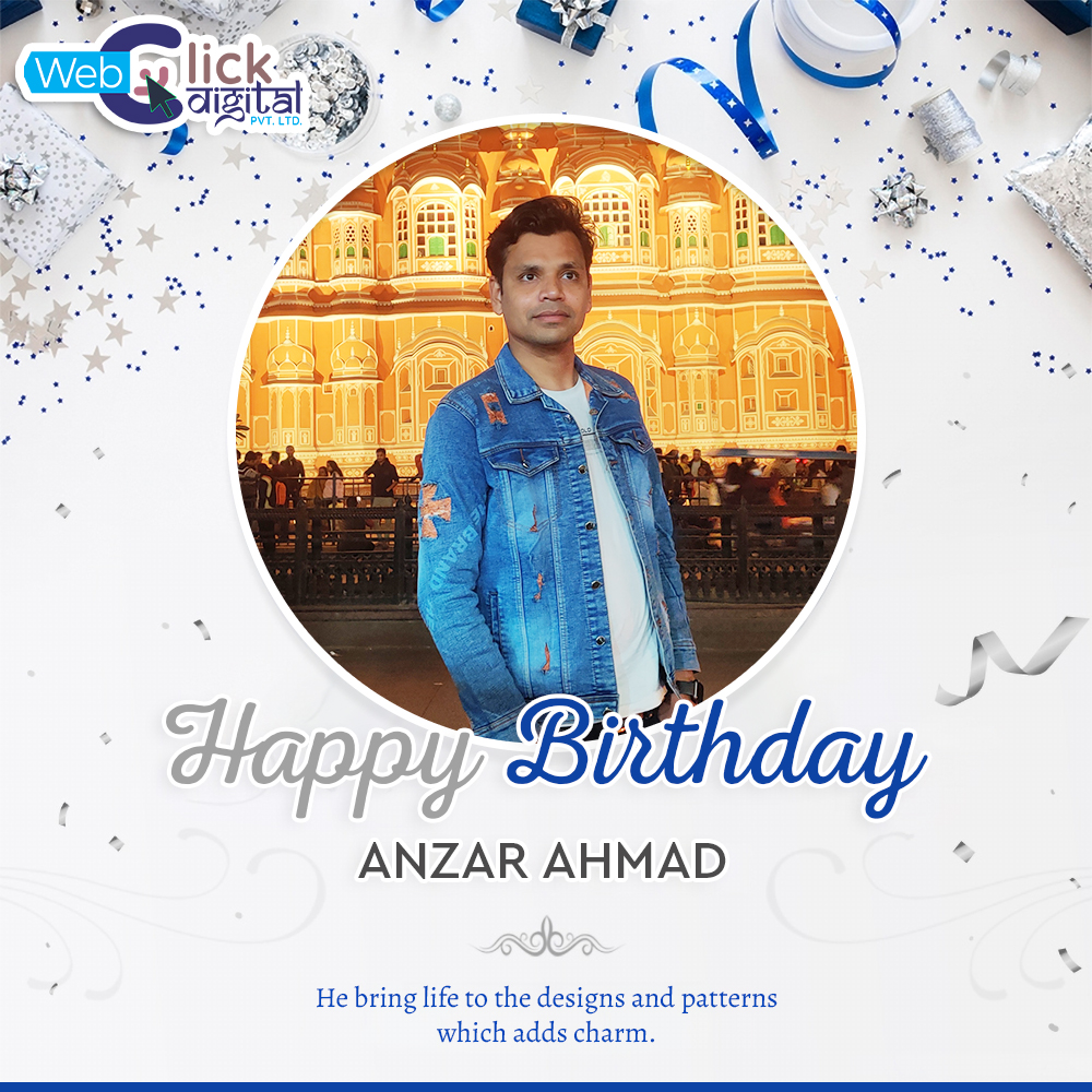 webclickindia20's tweet image. May your code 💻 always compile on the first1⃣try. We hope your age gets incremented without bugs 😍.
&lt;?php
echo "Happy Birthday Anzar!";
?&gt;
#AnzarAhmad #WebDeveloper #PHPWebDeveloper #HappyBirthday #BIrthdayWishes #Party #WebClickDigital #WebclickDigitalPvtLtd #WebClickIndia