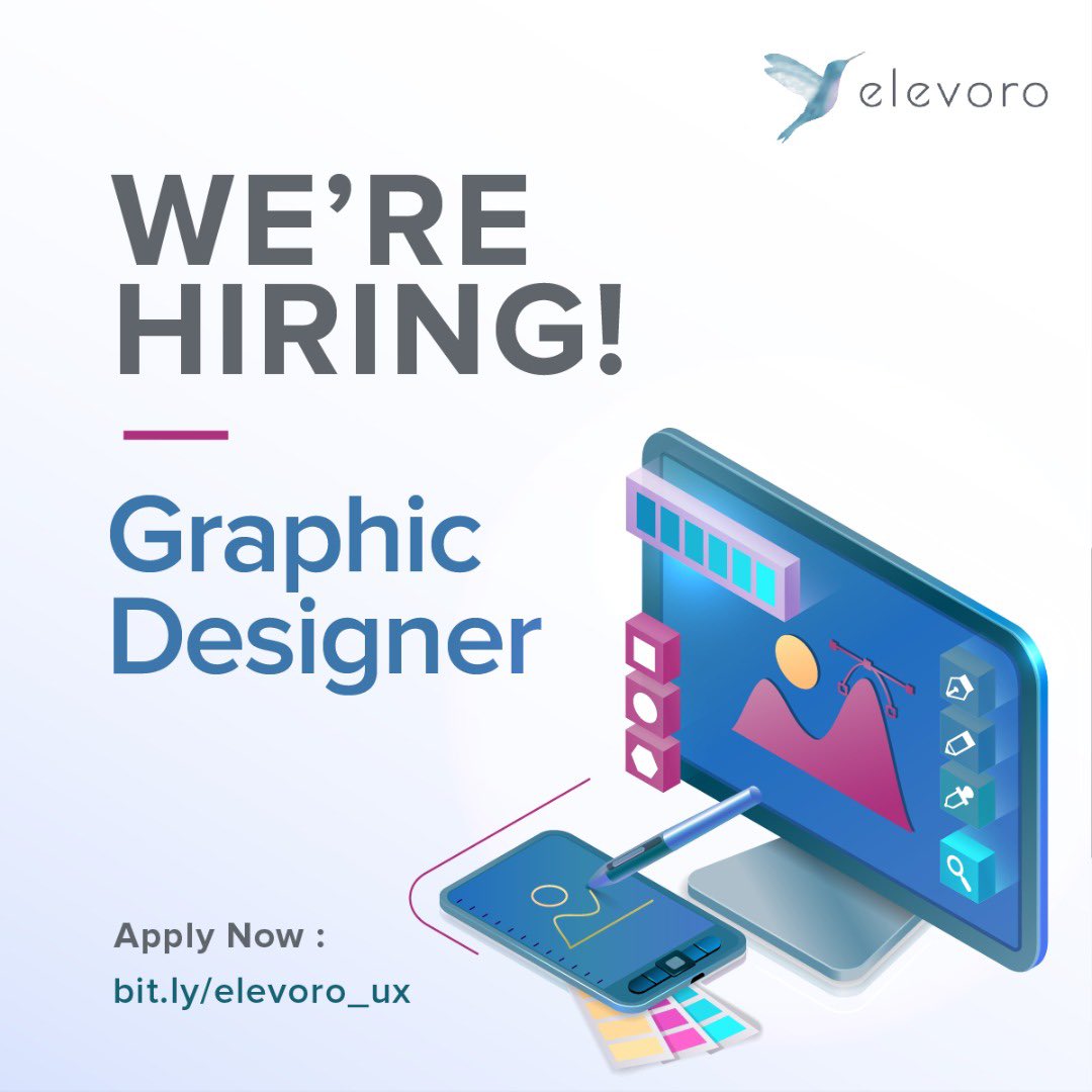 we_are_elevoro's tweet photo. We are looking for a talented graphic designer or UI/UX designer
Apply now : https://t.co/biyiiNS7l7 https://t.co/qubTbW9Lbp