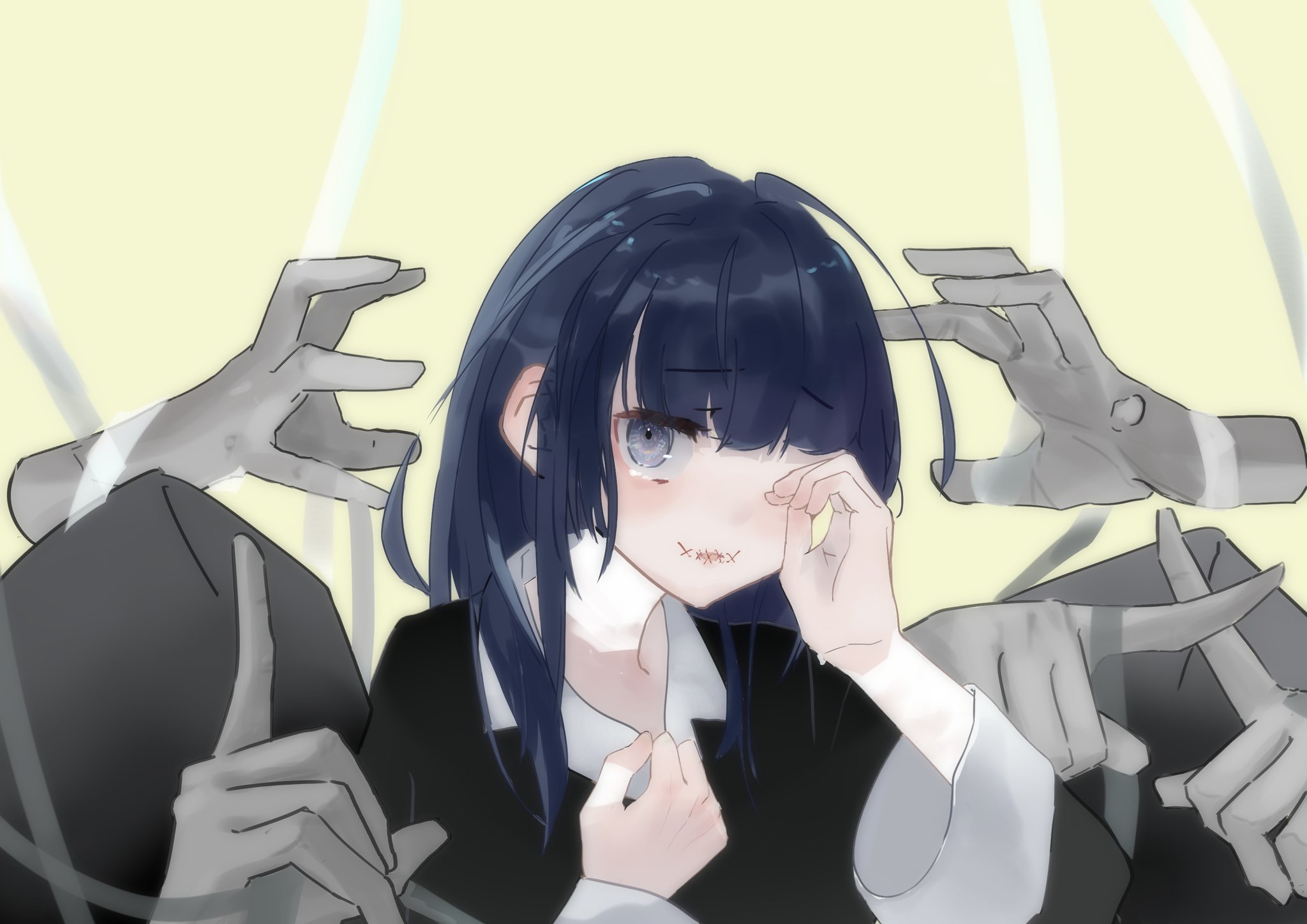 ました Yuu さんのボカロ曲 ノーコメント にイラスト描かせて頂きました 本編は結構動くんです 是非飛んで見てみてください W و イラスト 春の創作クラスターフォロー祭り 病みかわいい イラスト好きな人と繋がりたい ボカロ本編url