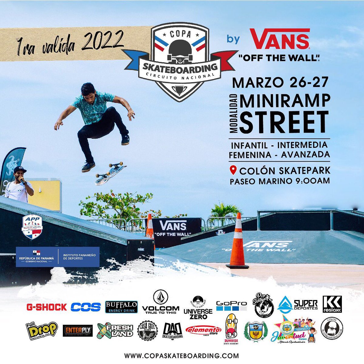 PanamaPatin's tweet photo. COPA Skateboarding https://t.co/XcQOk3wAlN