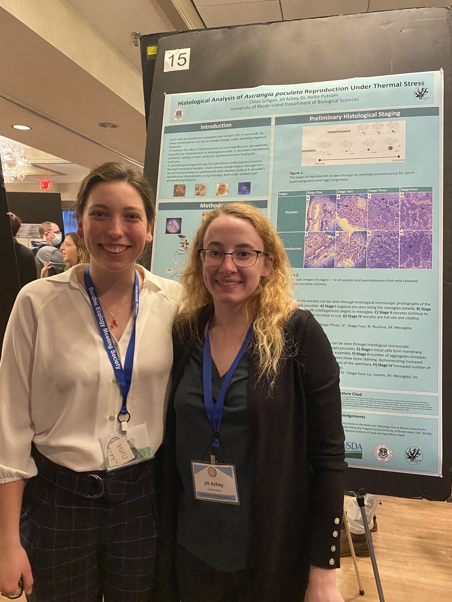 Jill Ashey (@jillashey) on Twitter photo SO PROUD of <a href="/cloilligan/">Chloé Gilligan</a> for presenting her amazing work with Astrangia histology at #BEM2022!!! 🤩🤩🤩 SO PROUD of <a href="/cloilligan/">Chloé Gilligan</a> for presenting her amazing work with Astrangia histology at #BEM2022!!! 🤩🤩🤩