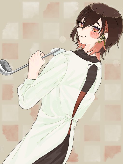 割烹着のtwitterイラスト検索結果