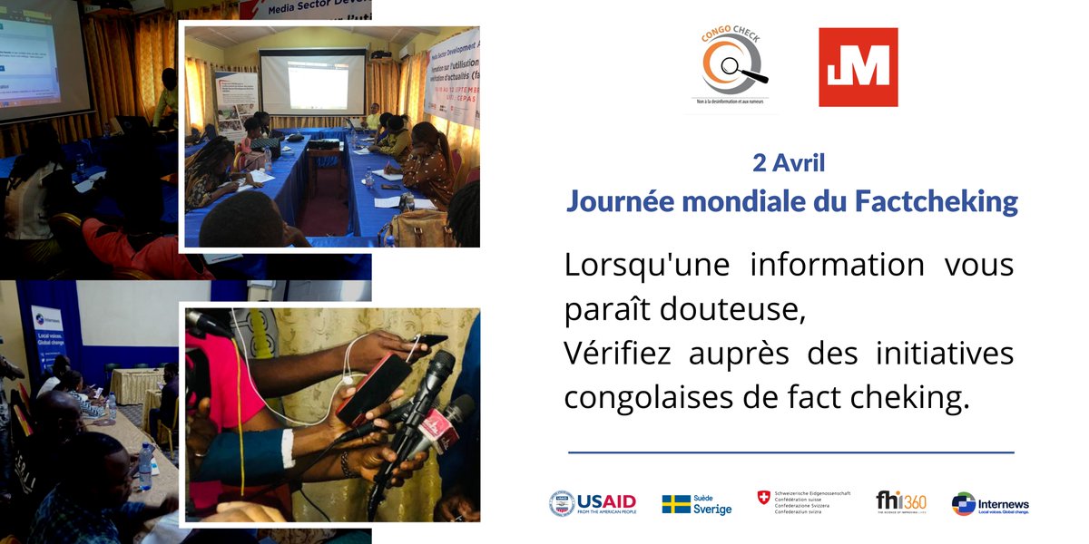 #FactCheckingDay #FactCheckingisEssential 
@lokutaMABE @CheckCongo @USAID @SwedeninDRCongo @AmbSuisseRDC