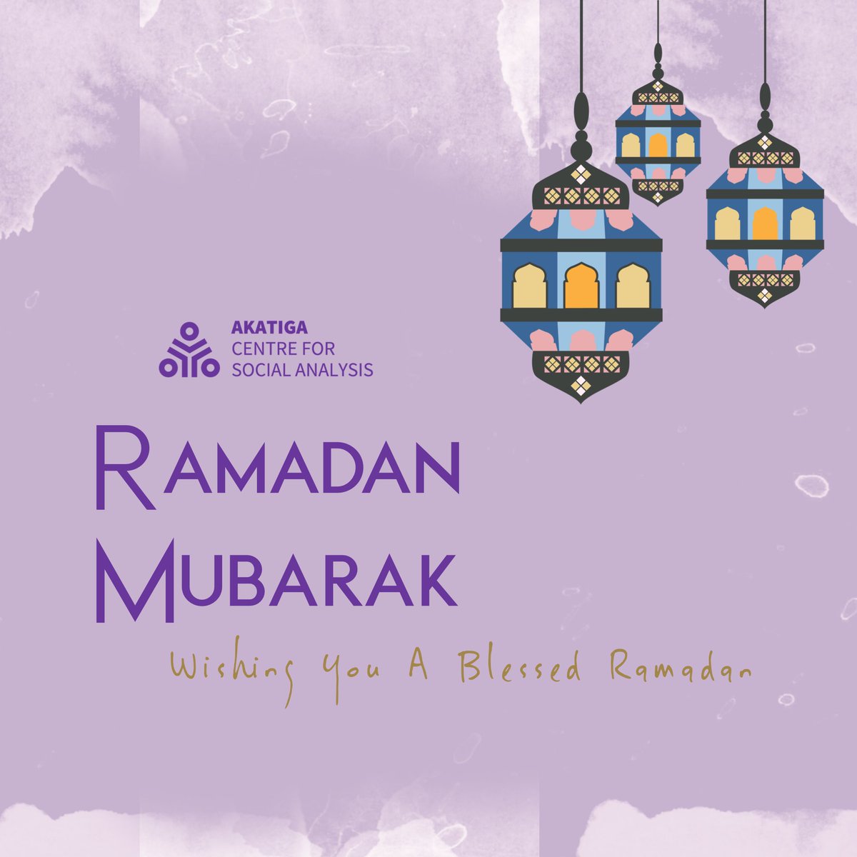 AKATIGA's tweet photo. Wishing you a blessed Ramadan. Happy fasting to all Muslims. 🙏🏻 https://t.co/ttzUke0l9z
