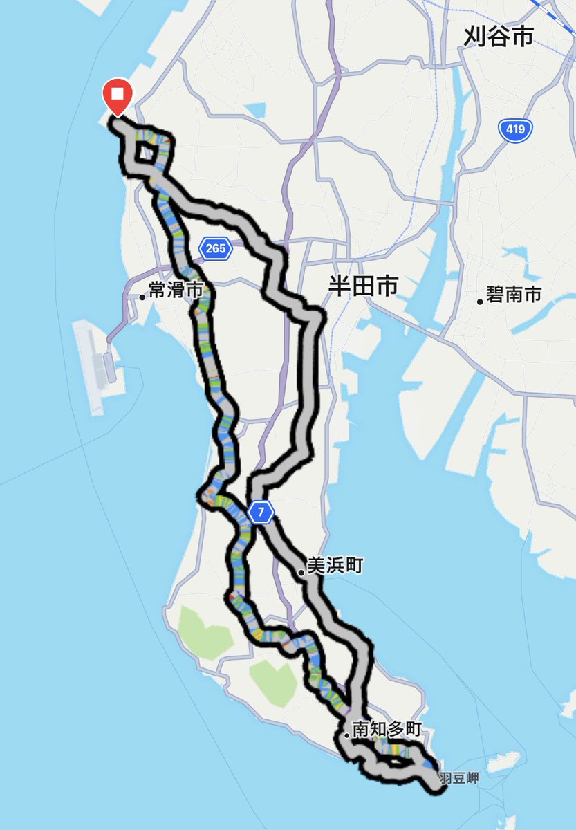 one_wanne's tweet photo. 今日は山岳チタイチしてみた
ずっとアップダウンでせめて行きか帰りは海沿い走りたいわ😅 https://t.co/P5CH1CQriB