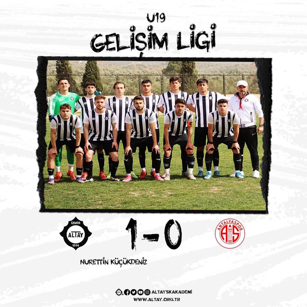 U19 Gelişim Ligi'nde mücadele eden takımımız, F. T. Antalyaspor'u konuk etti. Kemalpaşa Ulucak Stadı'nda oynanan karşılaşmada galibiyeti getiren golümüz Nurettin Küçükdeniz'den geldi.

#Altay | #AltayAkademi