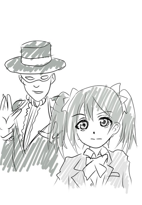 メディア欄がエロばかりだと凍るという噂を聞いたので。何日か前の昼休みに5分で描いた矢澤にことトランプマン。なぜこの組み合わせなのかが分かる人はかなり少ない、はず 