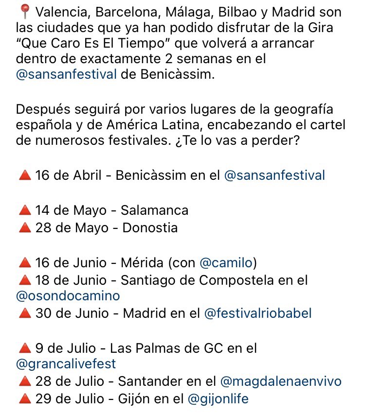 _danimartincat_'s tweet photo. Quedan solo dos semanas para que vuelva arrancar la #GiraQueCaroEsElTiempo de @_danielmartin_. Que no te lo cuenten, entradas en:

https://t.co/A7158lN7Il https://t.co/tJfiWeY4vk