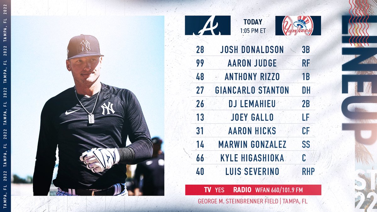 Yankees's tweet photo. Sevy Saturday comin' up ☀️ https://t.co/I7S2d8EFxK