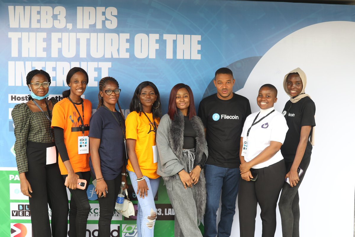 EthereumNigeria's tweet photo. WEB3 Ladies at #filecoinconferencelagos
@koderHolic
#web3ladies #web3women #Web3 #hackathon #Filecoin https://t.co/61Xk2NzPHK