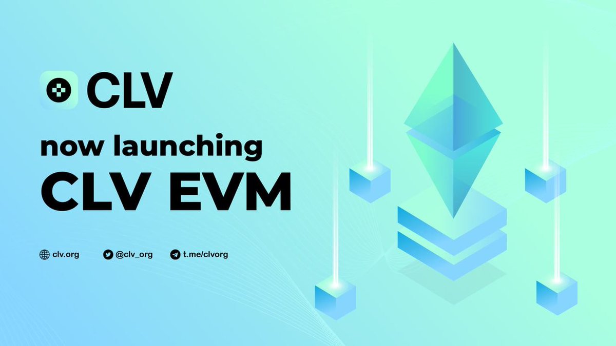 Hello CLV Fam, today is the day!

🤩We are delighted to share this to all of you

🥁CLV is now launching CLV Chain EVM - with this stride $CLV opens a new realm of possibilities!

🍀CLV, a move further into the Web3 world

📖 Learn more: link.medium.com/jI9XqLQOTob