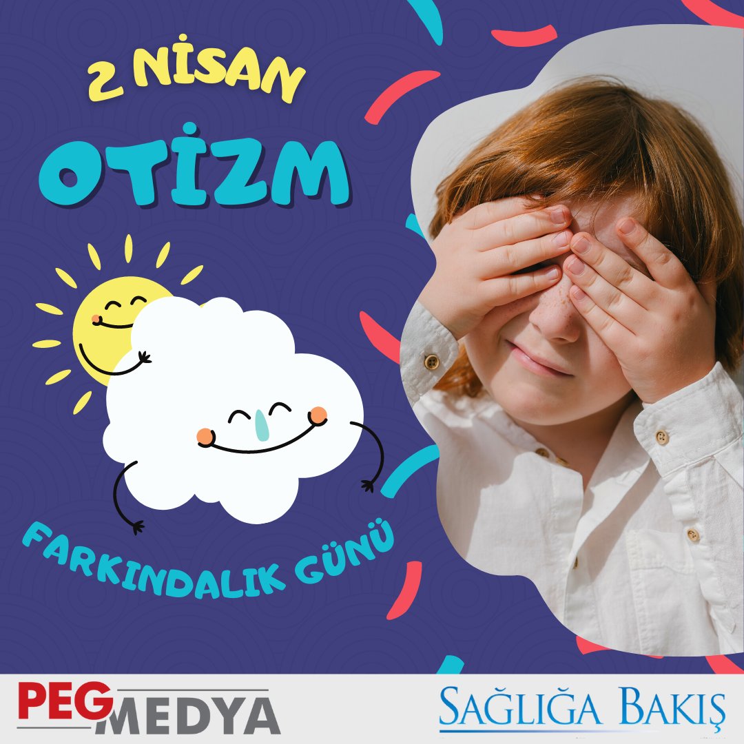 2 Nisan,BM tarafından otizm konusunda farkındalık yaratmak, ilgili sorunlara çözüm bulmak amacıyla “Dünya Otizm Farkındalık Günü” olarak ilan edilmiştir.Otizm bir hastalık değil farklılıktır.Otizmin farkındayız...
PEG Medya/Sağlığa Bakış Dergisi 

#otizm #otizmfarkındalıkgünü