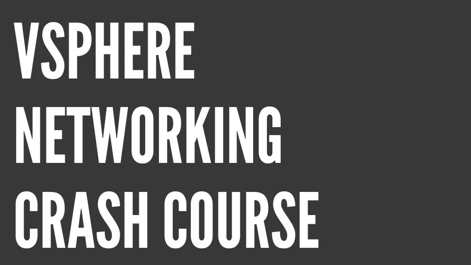 TrainTechBytes's tweet image. Need help learning vSphere Networking? Check out our vSphere Networking Crash Course! It is absolutely the most in-depth video course for those who need to learn about the VMware VSS and VDS (Distributed Switch). Check it out @ buff.ly/3JZNISZ