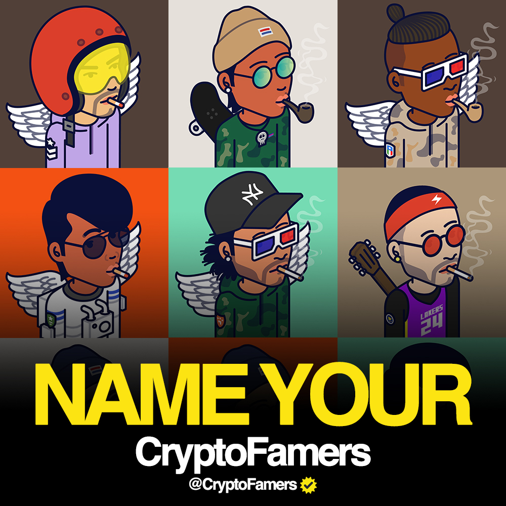 🎉CryptoFamers Reveal Party GIVEAWAY!🎉

To celebrate the reveal we are giving away a CryptoFamers holder with a Canvas Print 💎

👇 How to Win 👇
⭐️ instagram.com/p/Cb2WiWDhZnq/