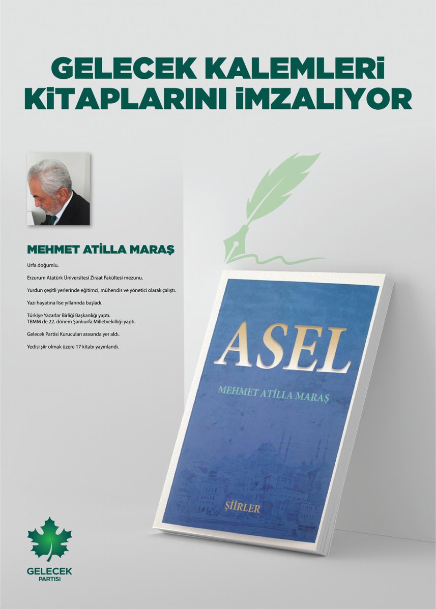 maras_atilla's tweet photo. Bütün dostlarımızı, kitap severleri imza günümüze bekliyoruz.
@GelecekPartiTR 
@TYB1978 https://t.co/gozEhWj9zo