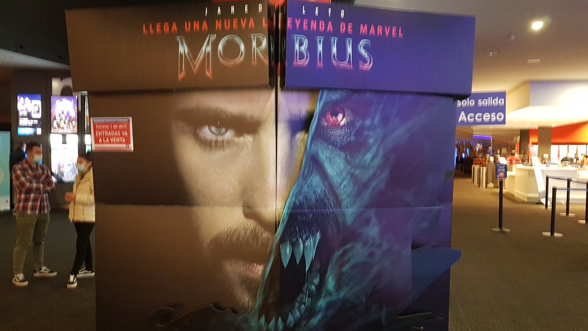 Spoilerman007's tweet photo. Anoche vi la peli de Morbius. Al acabar, tras dos escenas en créditos... me quedé pálido. Demasiadas expectativas... Vaya truño!! https://t.co/XoasC3kU9Y
