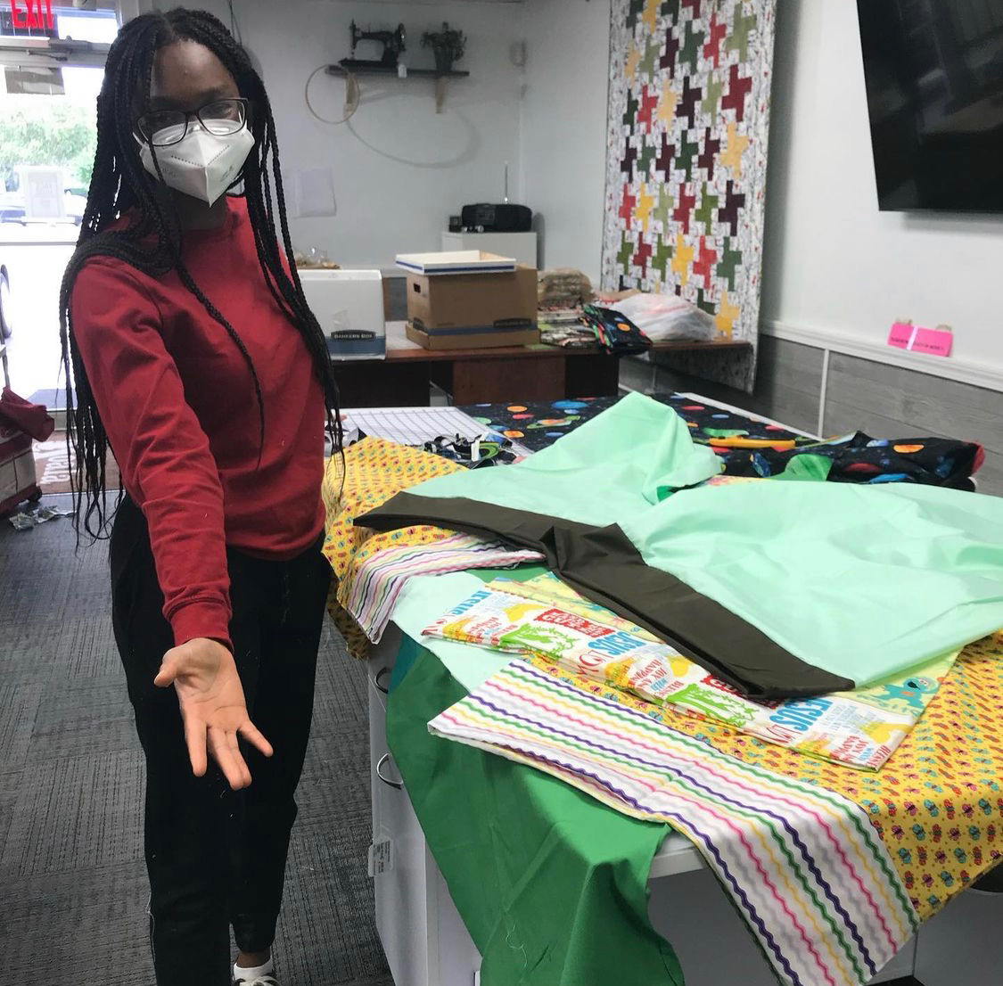 nationalbeta's tweet photo. Sewing pillow cases for children at local hospitals🛏 #BetaServiceSaturday https://t.co/NxsBXA3qQA